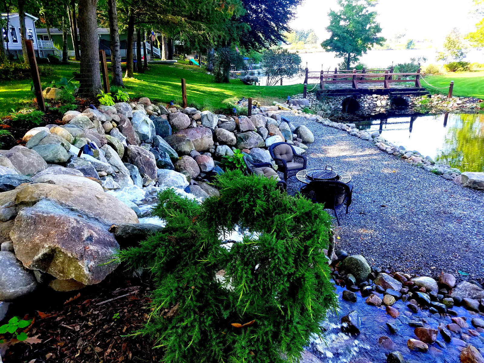 Bridge and Waterfalls walkway