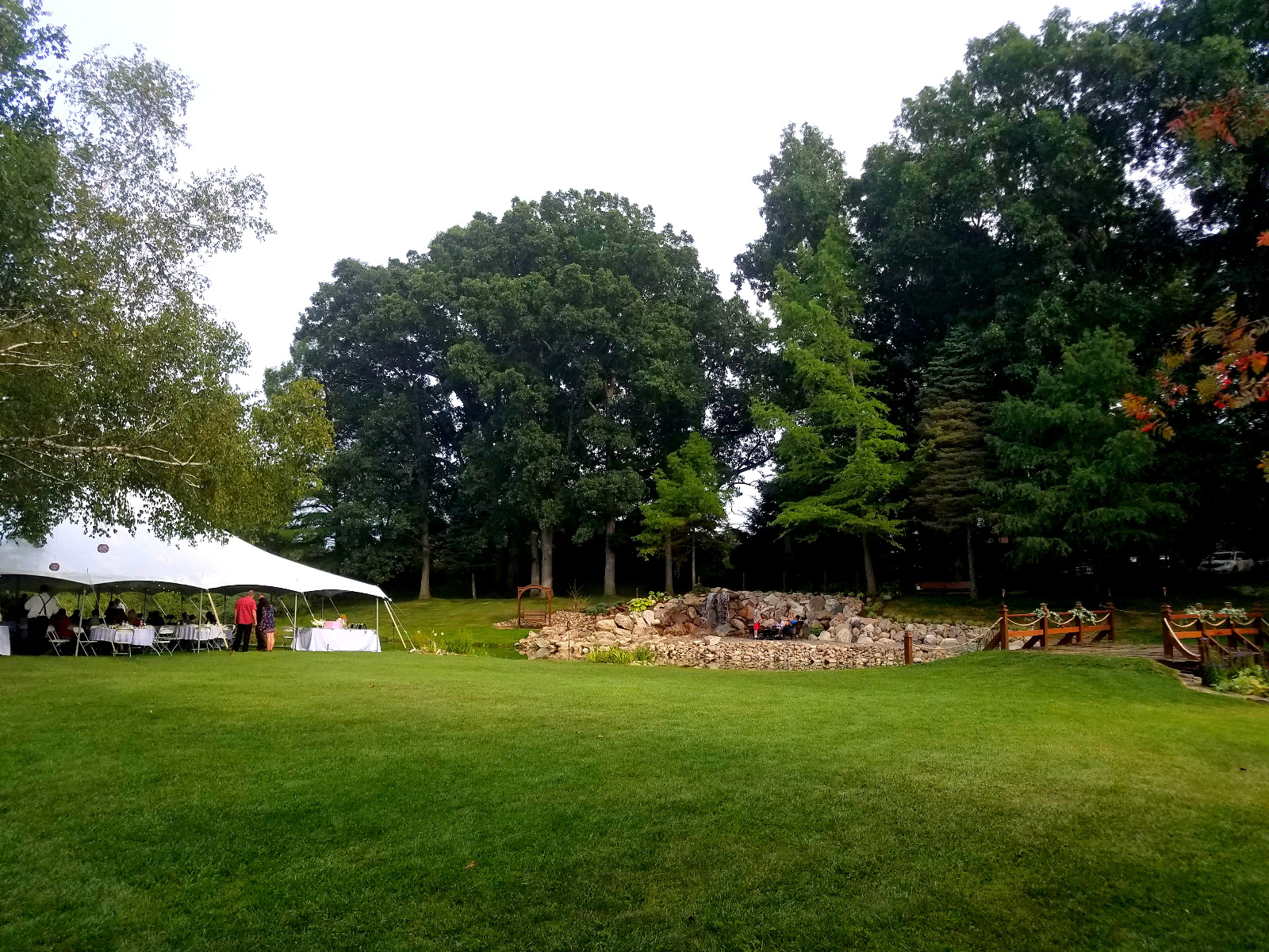 Though the Waterfall is a long ways away you can still hear it all over the Island