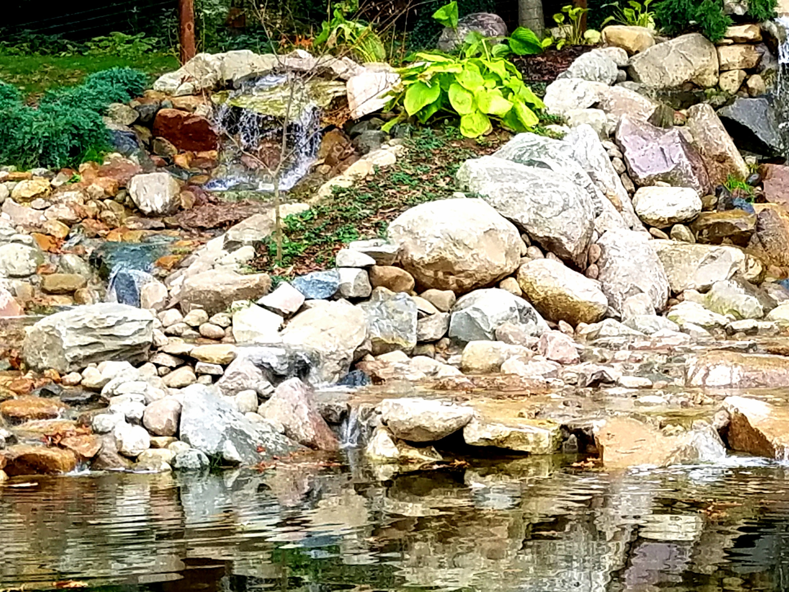 Close-up so you can see all the little falls emptying into the channel