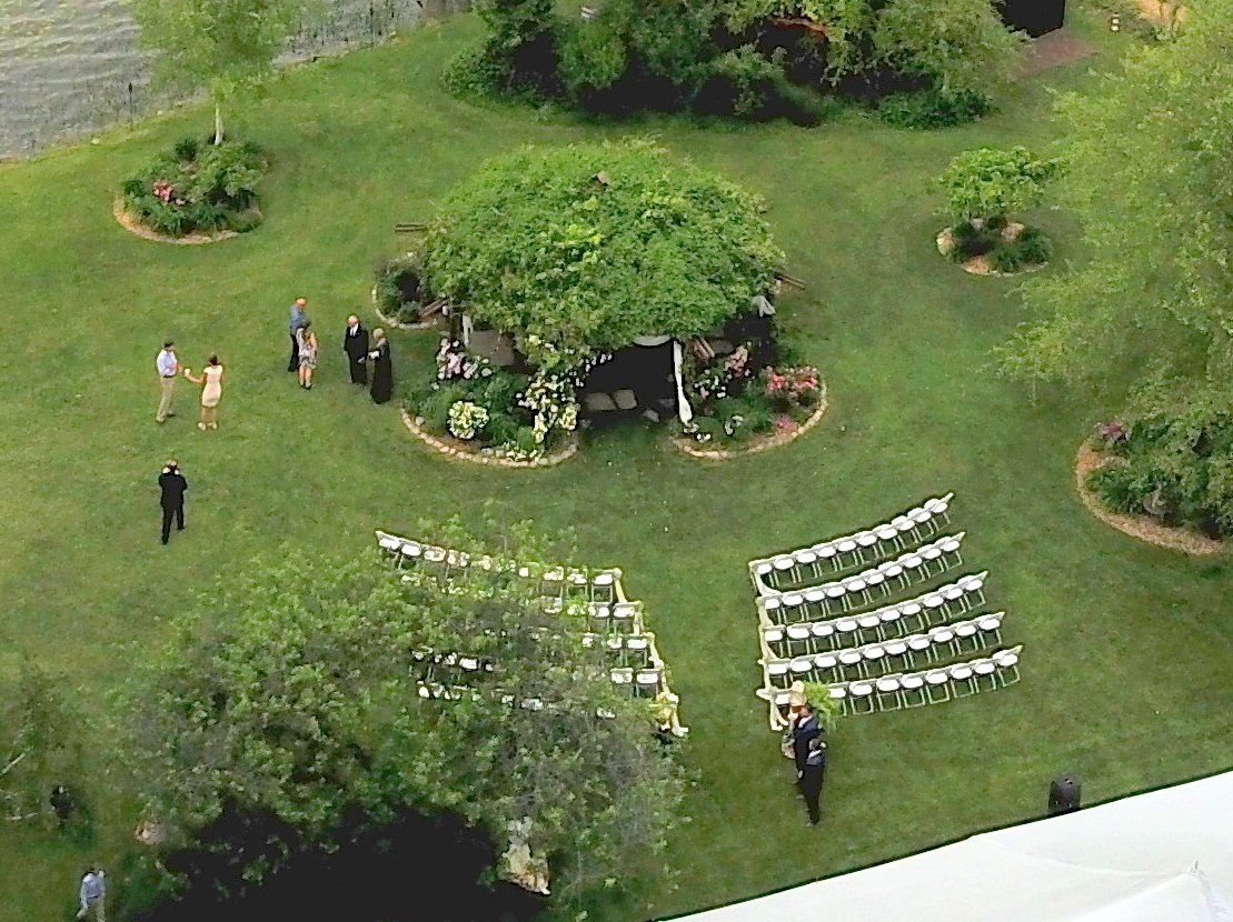 Island overview by drone